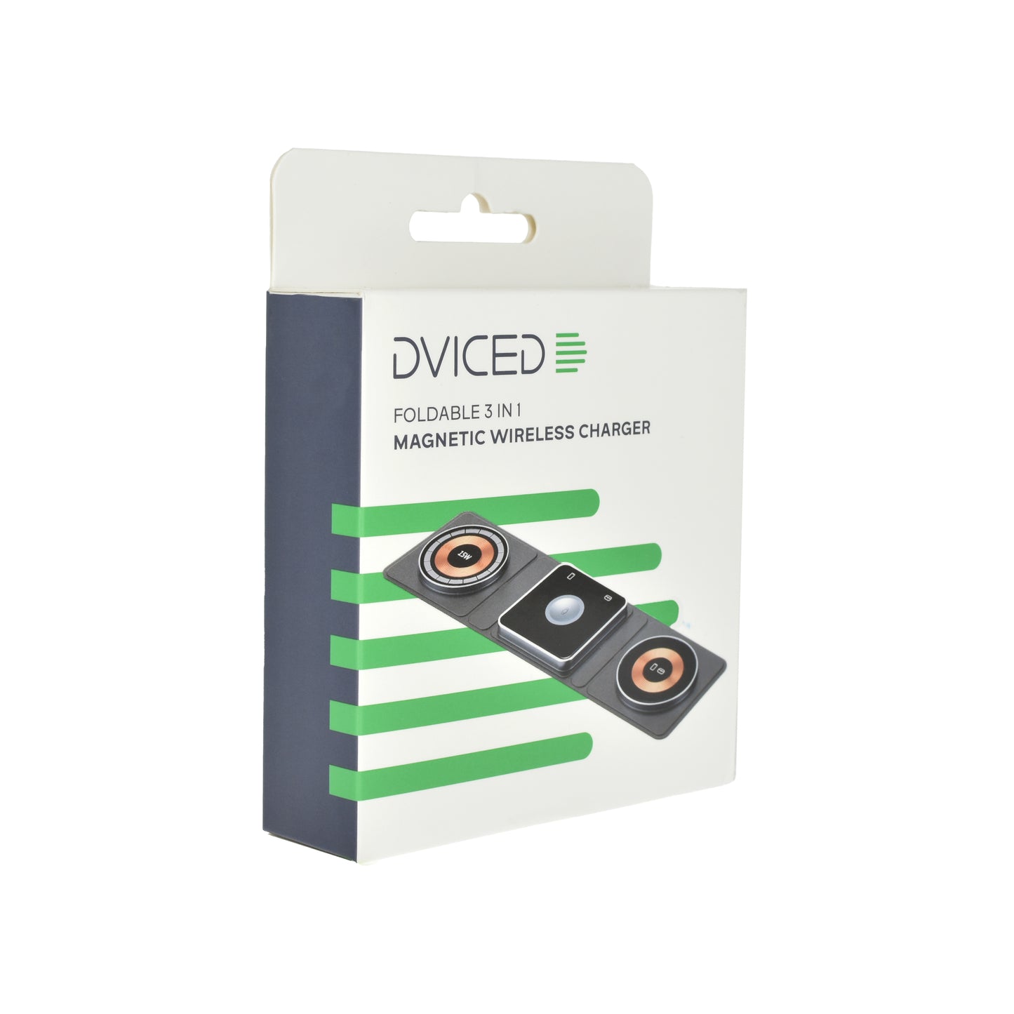 Dviced 3-u-1 preklopni magnetni bežični bakarni punjač - Black