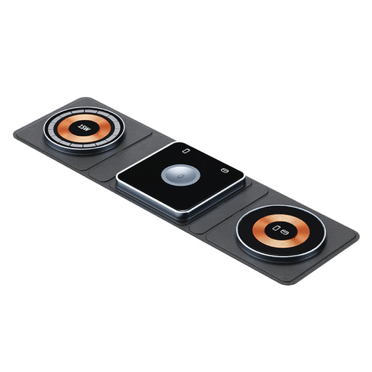 Dviced 3-u-1 preklopni magnetni bežični bakarni punjač - Black