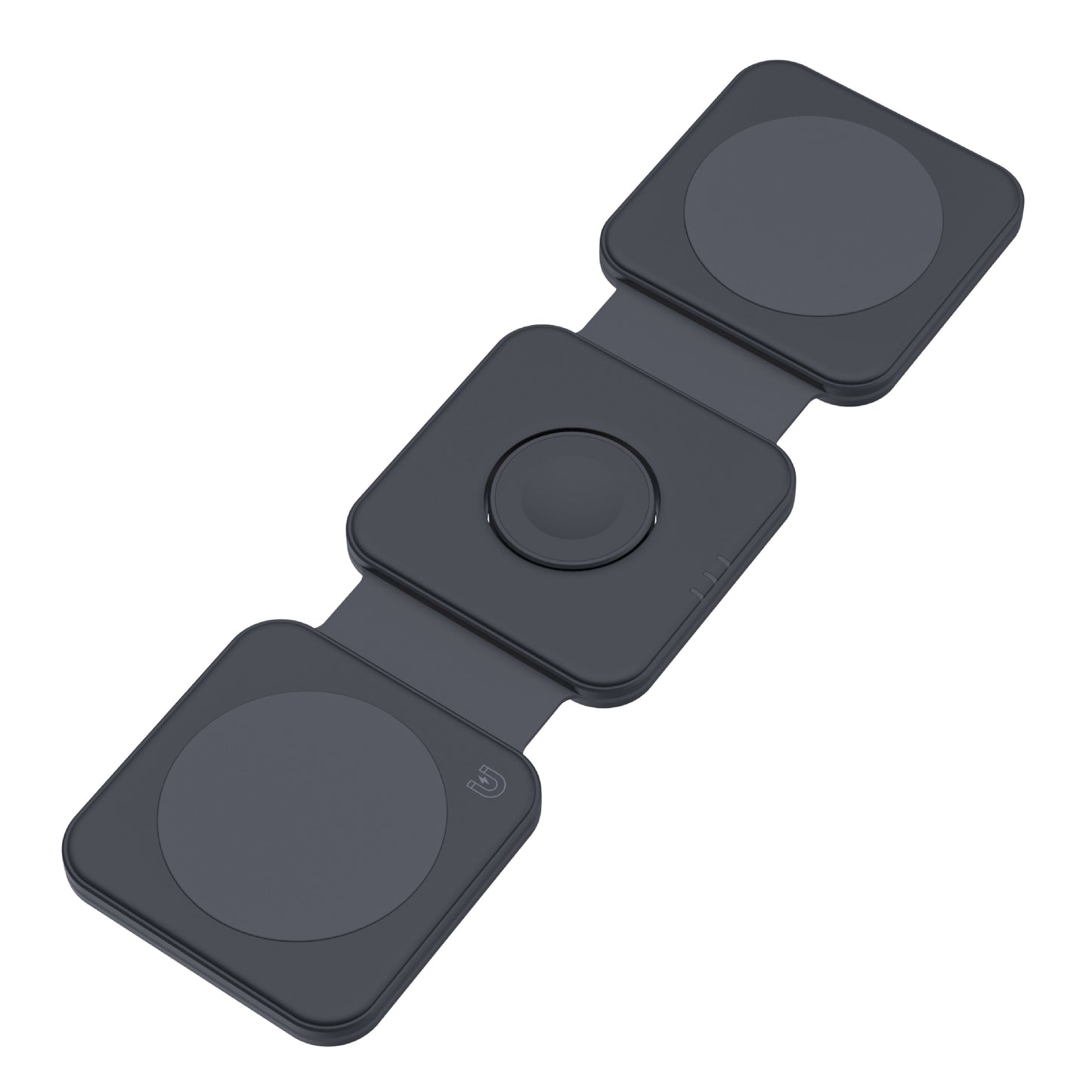 Dviced 3-u-1 preklopni magnetic bežični punjač - Black