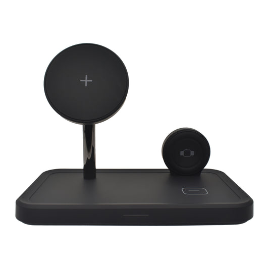 Dviced 3-u-1 magnetic bežični stand kabl punjač - Black
