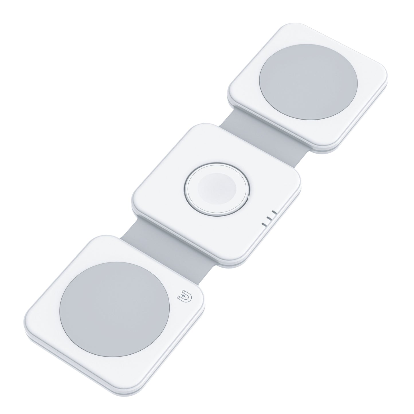 Dviced 3-u-1 preklopni magnetic bežični punjač - White