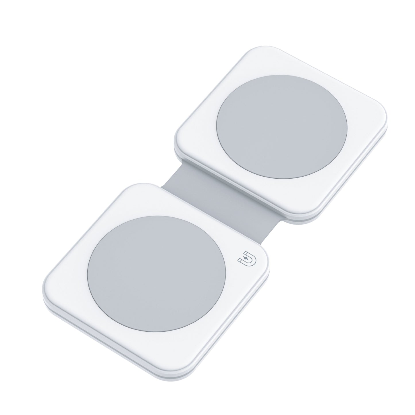 Dviced 2-u-1 preklopni magnetic bežični punjač - White