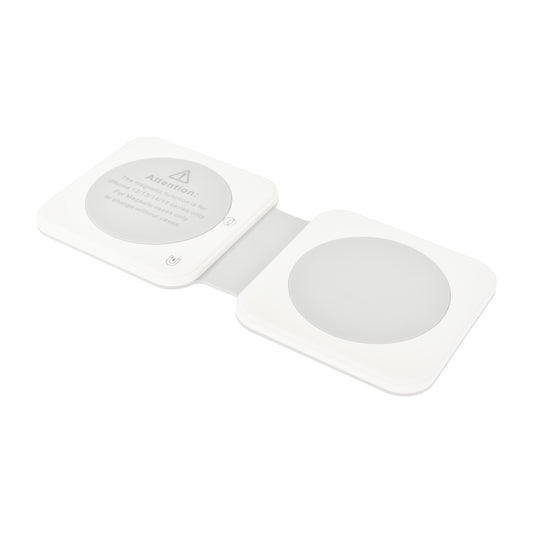 Dviced 2-u-1 preklopni magnetic bežični punjač - White