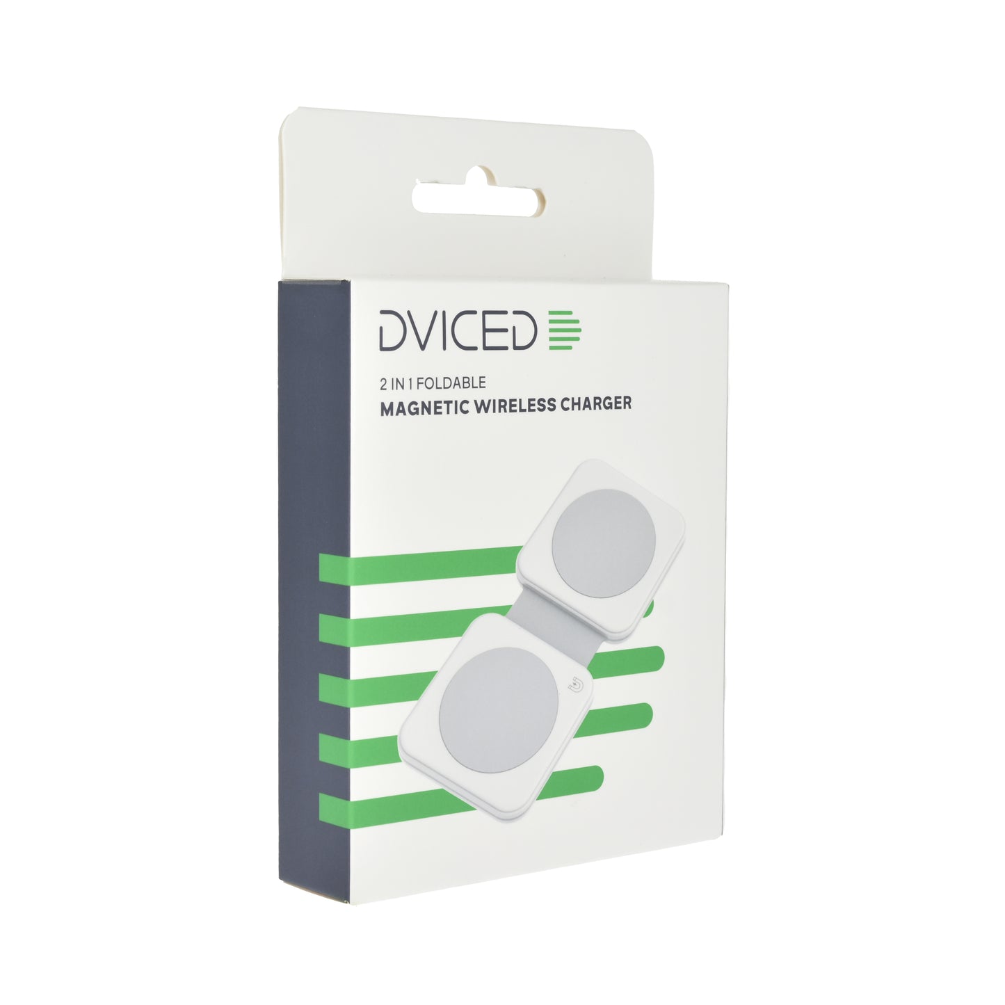 Dviced 2-u-1 preklopni magnetic bežični punjač - White