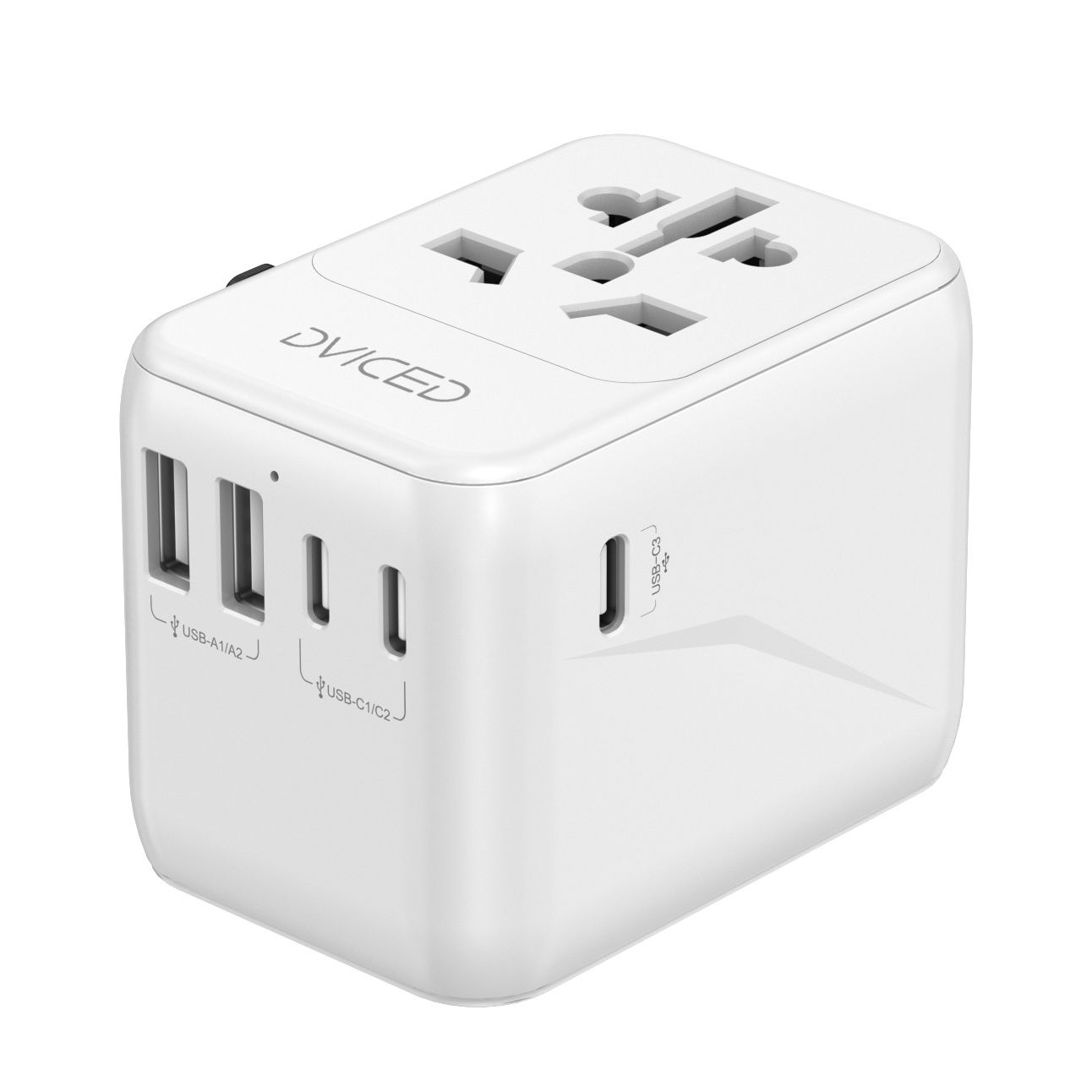 Dviced Univerzalni putni adapter 28W - White