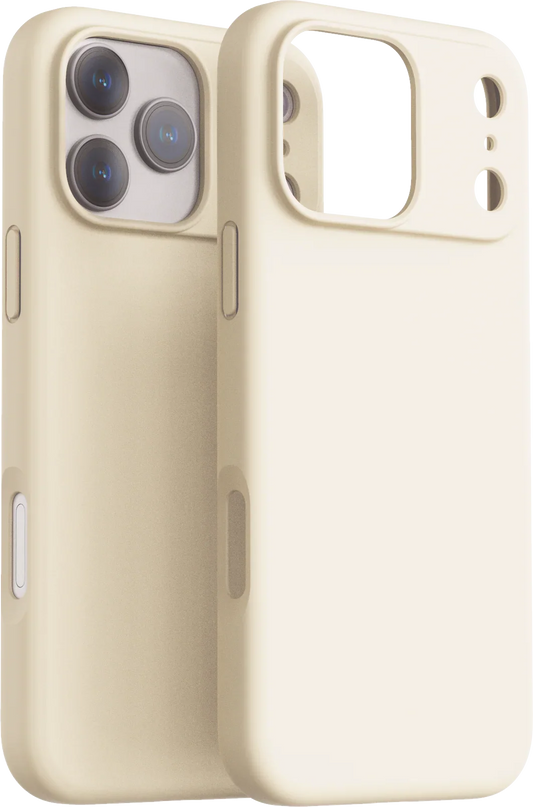 Dviced Silikonska MagSafe maska za iPhone 17 Pro, bež - iSTYLE RS