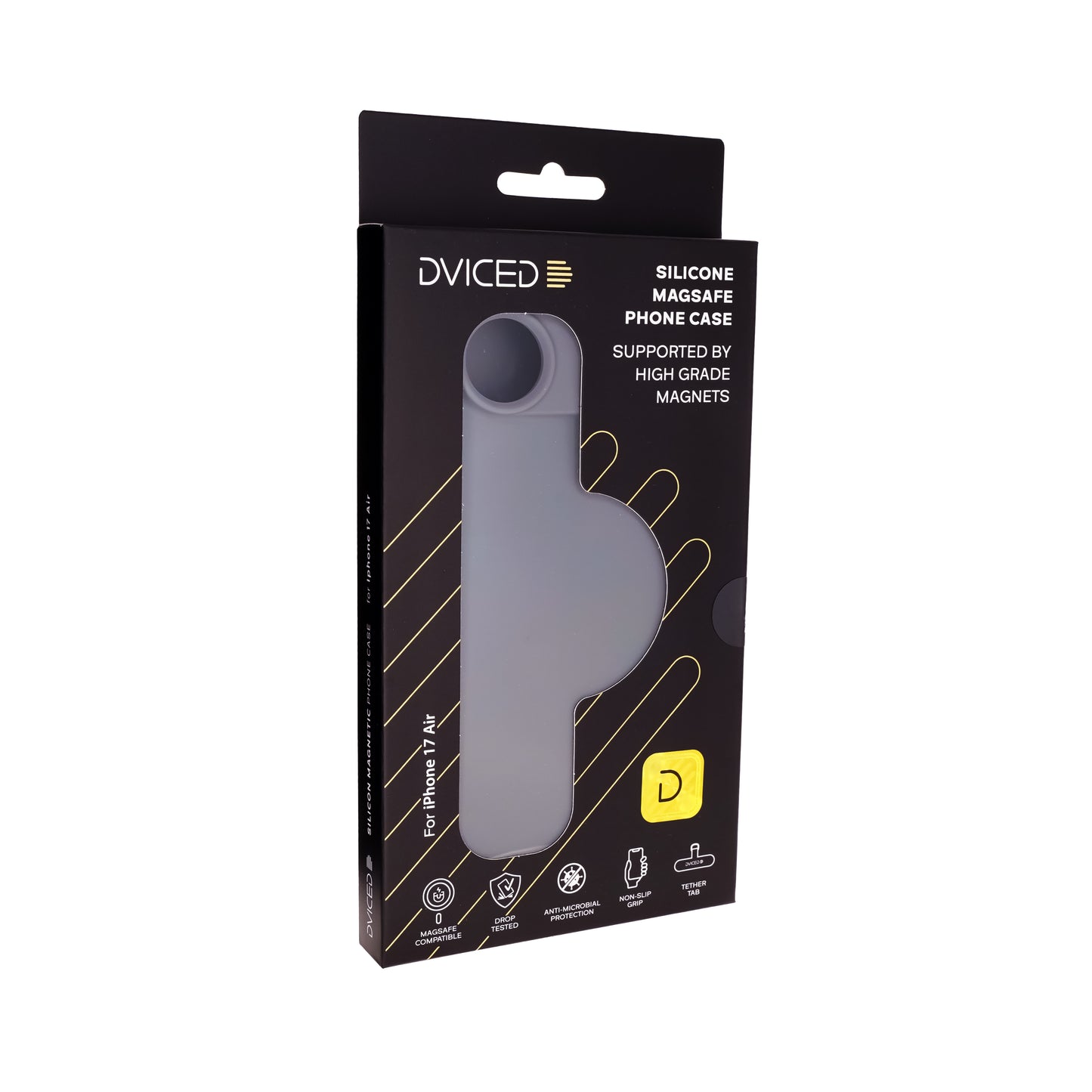 Dviced Silikonska MagSafe maska za iPhone 17 Air, siva - iSTYLE RS