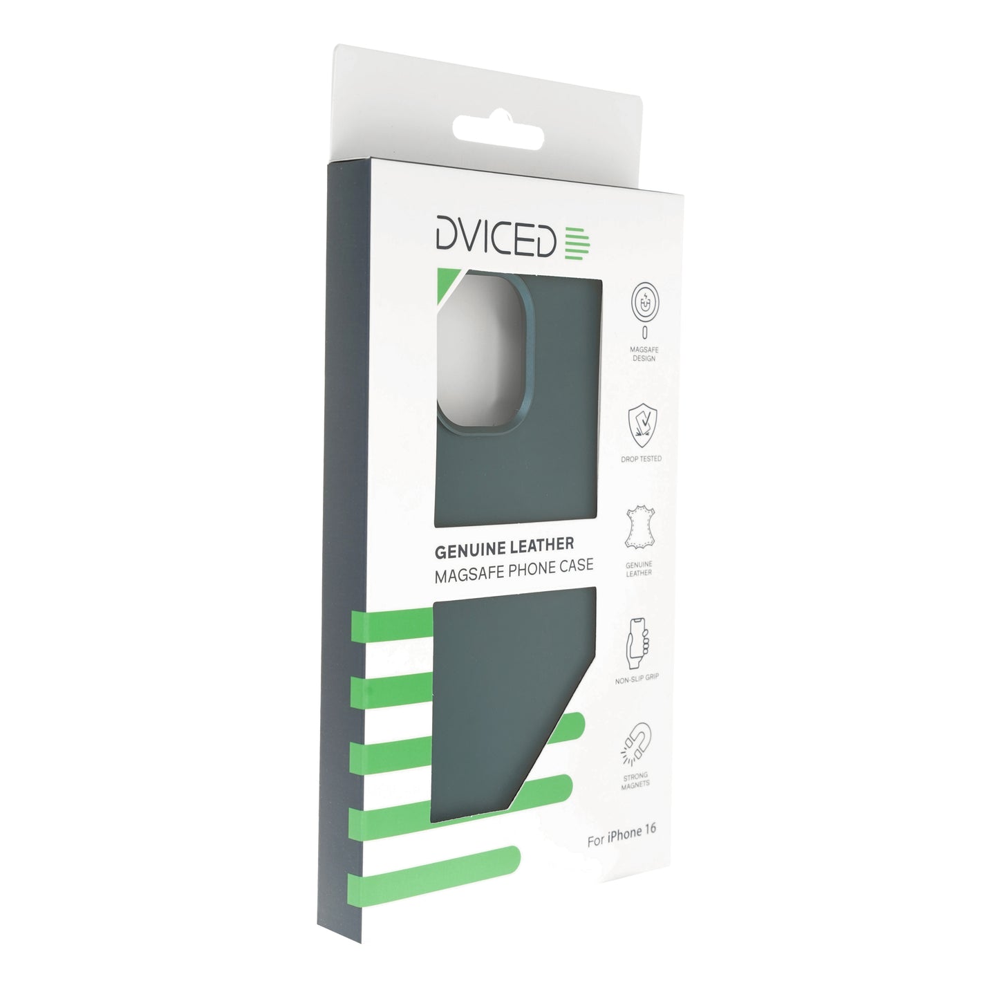 Dviced Leather maska sa MagSafe-om za iPhone 16 - Blue