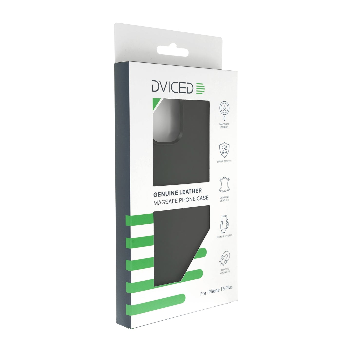 Dviced Leather maska sa MagSafe-om za iPhone 16 Plus - Black
