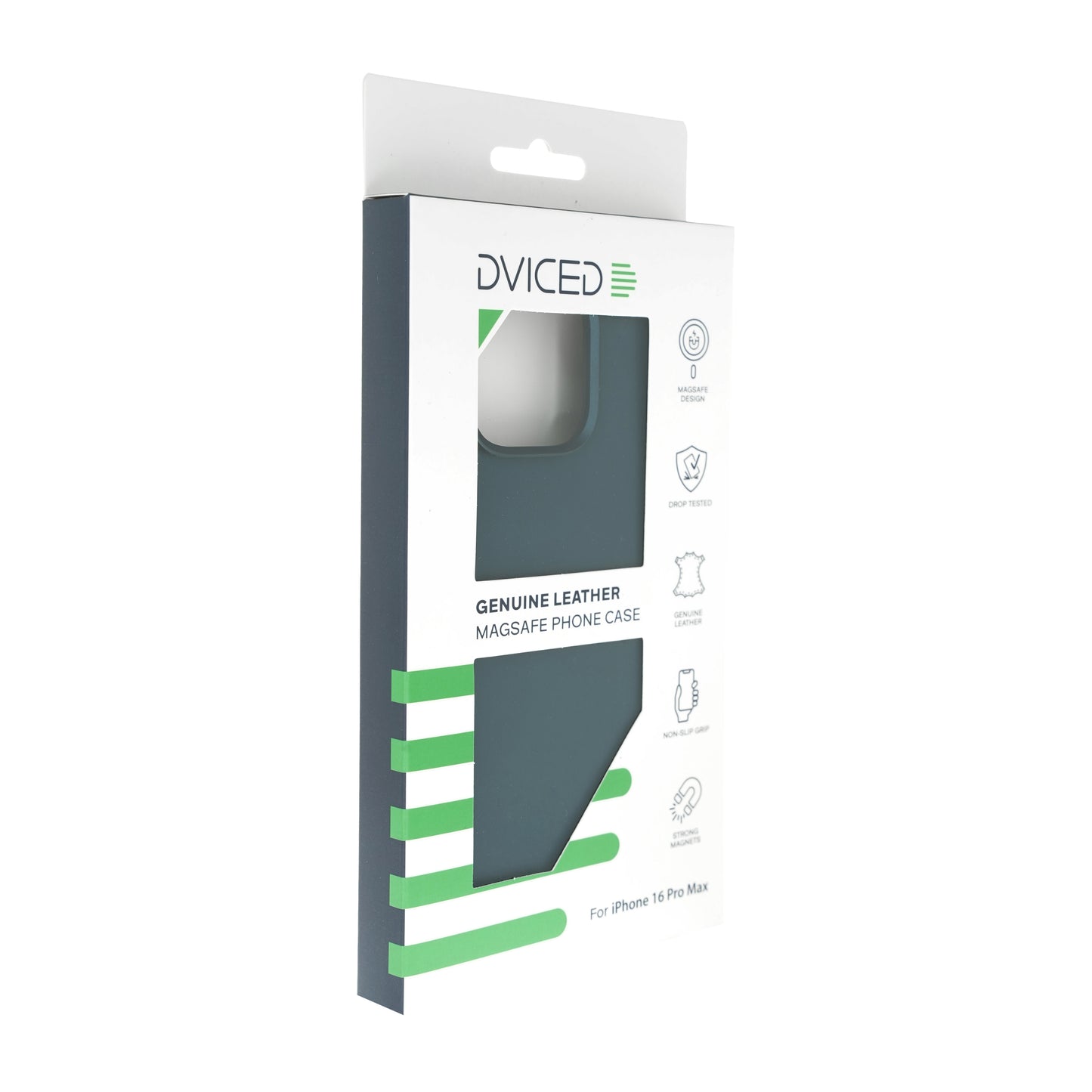Dviced Leather maska sa MagSafe-om za iPhone 16 Pro Max - Blue