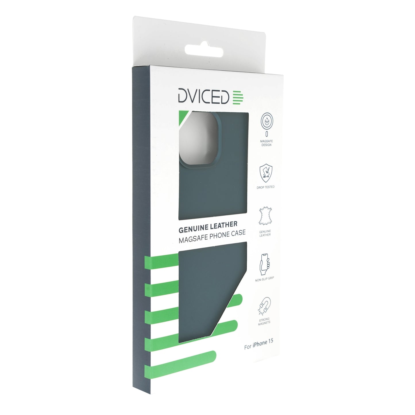 Dviced Leather maska sa MagSafe-om za iPhone 15 - Blue