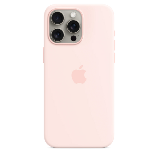 iPhone 15 Pro Max Silicone Case sa MagSafe-om - Light Pink - iSTYLE RS