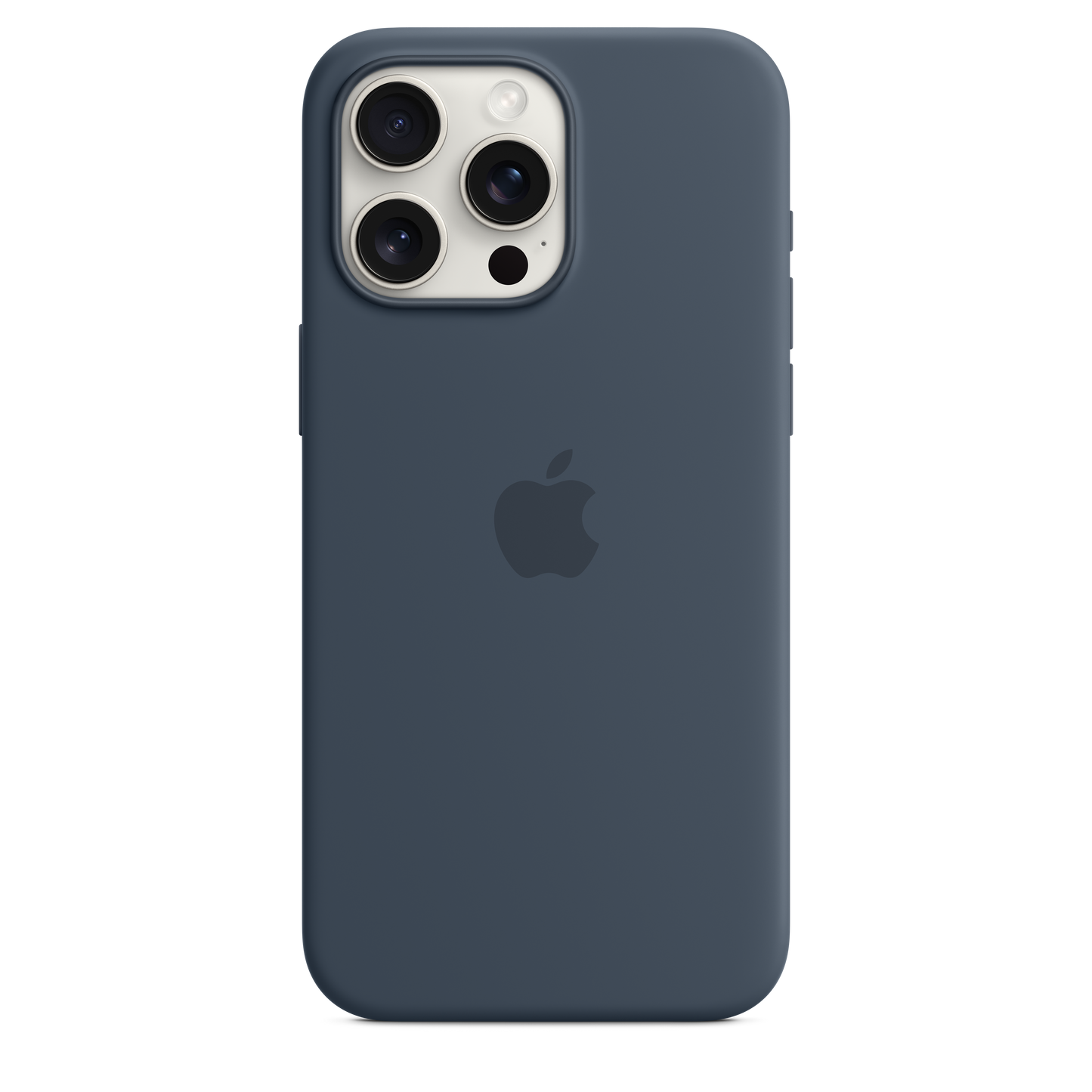 iPhone 15 Pro Max Silicone Case sa MagSafe-om - Storm Blue - iSTYLE RS