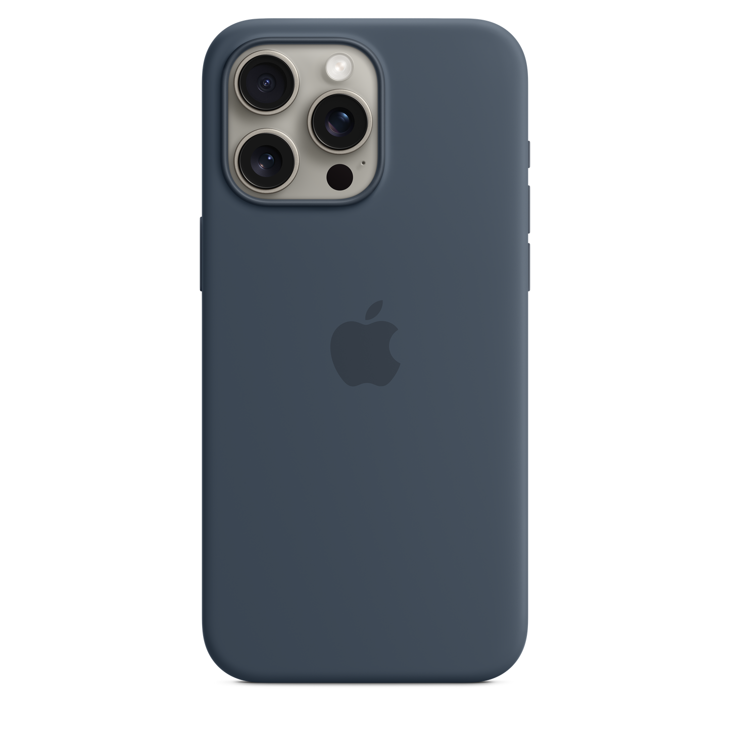 iPhone 15 Pro Max Silicone Case sa MagSafe-om - Storm Blue - iSTYLE RS
