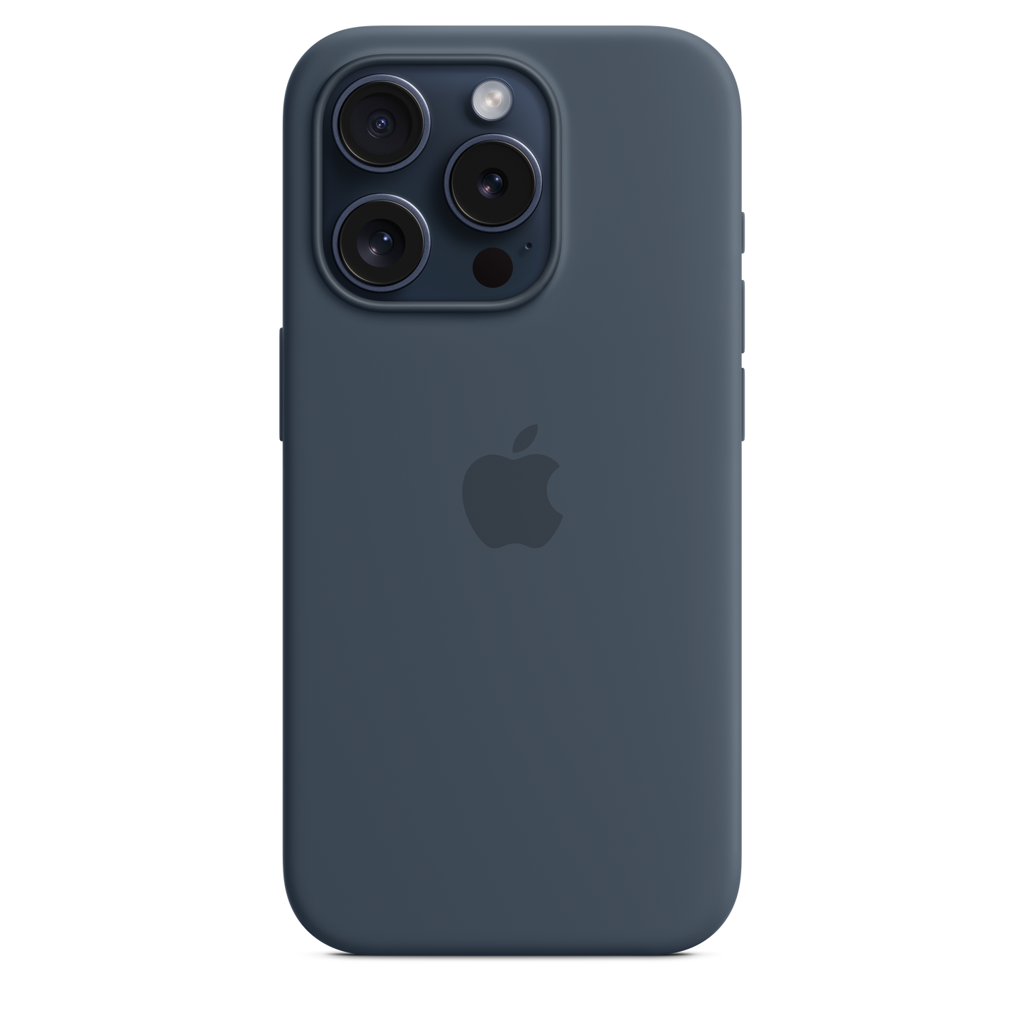 iPhone 15 Pro Silicone Case sa MagSafe-om - Storm Blue - iSTYLE RS