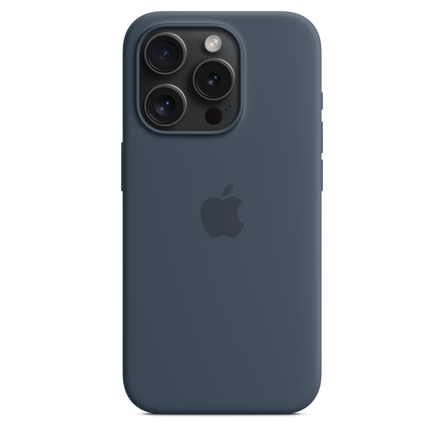 iPhone 15 Pro Silicone Case sa MagSafe-om - Storm Blue - iSTYLE RS