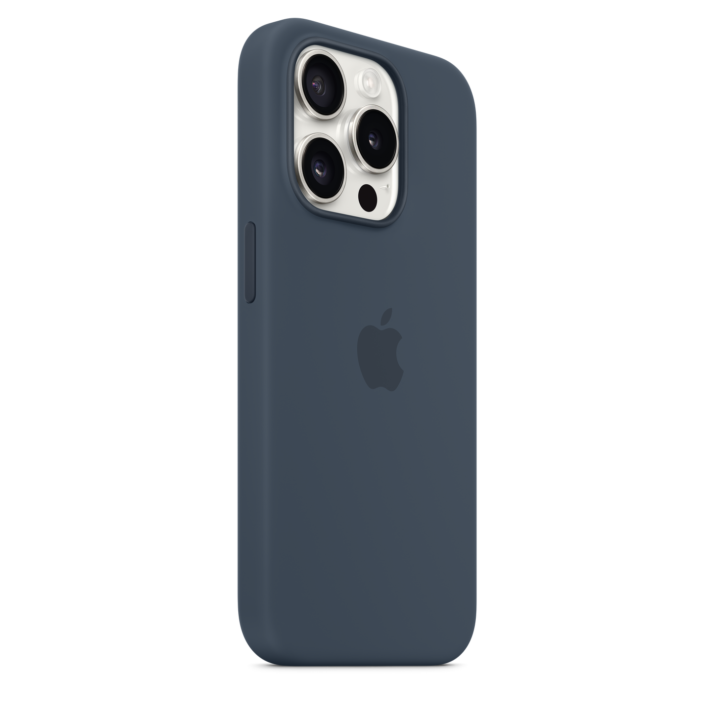 iPhone 15 Pro Silicone Case sa MagSafe-om - Storm Blue - iSTYLE RS