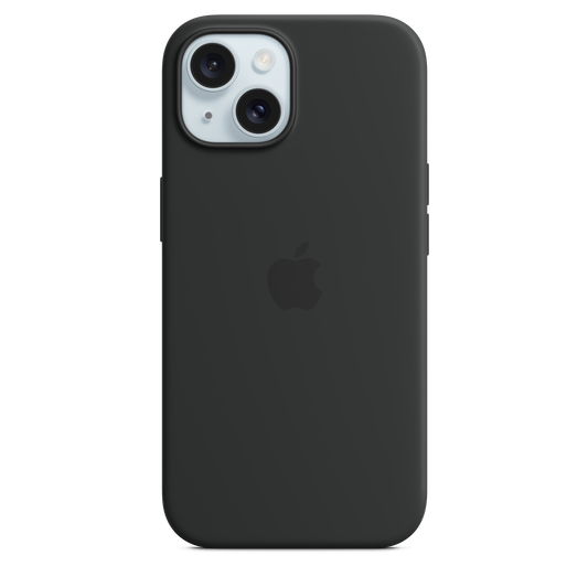 iPhone 15 Silicone Case sa MagSafe-om - Black - iSTYLE RS