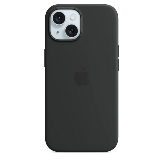 iPhone 15 Silicone Case sa MagSafe-om - Black - iSTYLE RS