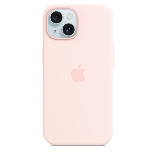 iPhone 15 Silicone Case sa MagSafe-om - Light Pink - iSTYLE RS