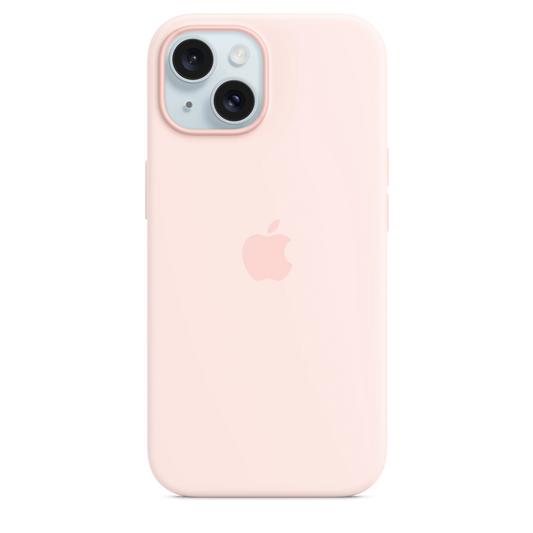 iPhone 15 Silicone Case sa MagSafe-om - Light Pink - iSTYLE RS