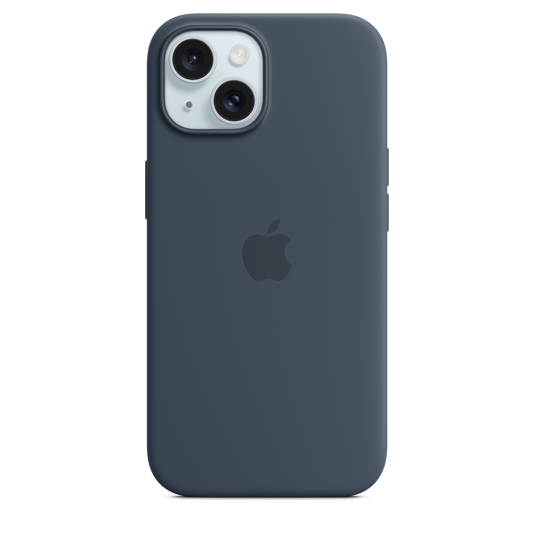 iPhone 15 Silicone Case sa MagSafe-om - Storm Blue - iSTYLE RS