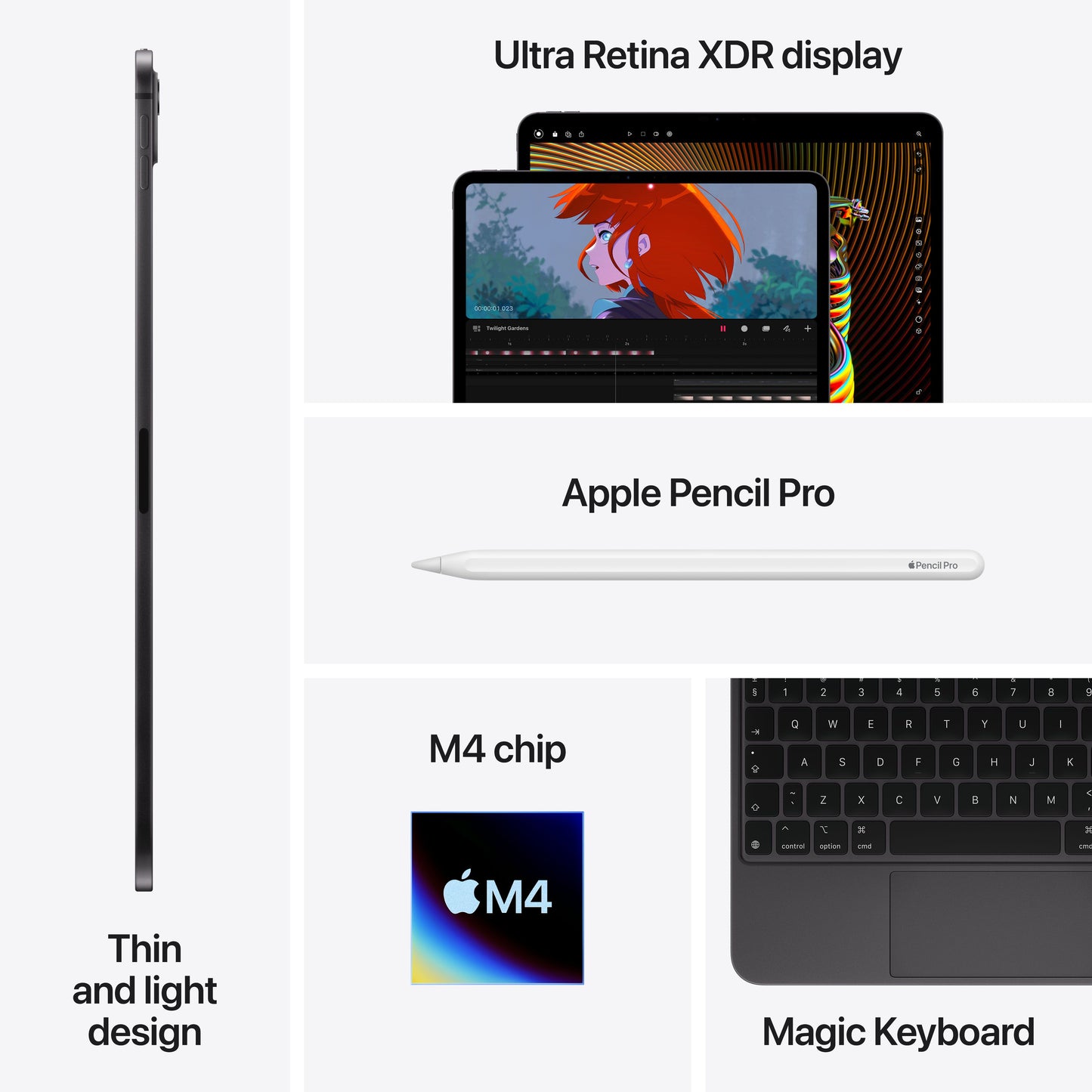 13-inčni iPad Pro Wi-Fi 256GB sa standardnim staklom - Space Black (M4) - iSTYLE RS