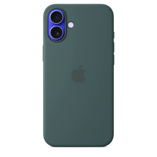 iPhone 16 Plus Silicone Case sa MagSafe-om - Lake Green - iSTYLE RS