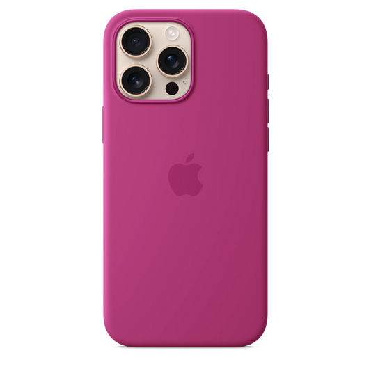 iPhone 16 Pro Max Silicone Case sa MagSafe-om - Fuchsia - iSTYLE RS