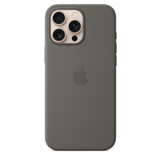 iPhone 16 Pro Max Silicone Case sa MagSafe-om - Stone Grey - iSTYLE RS