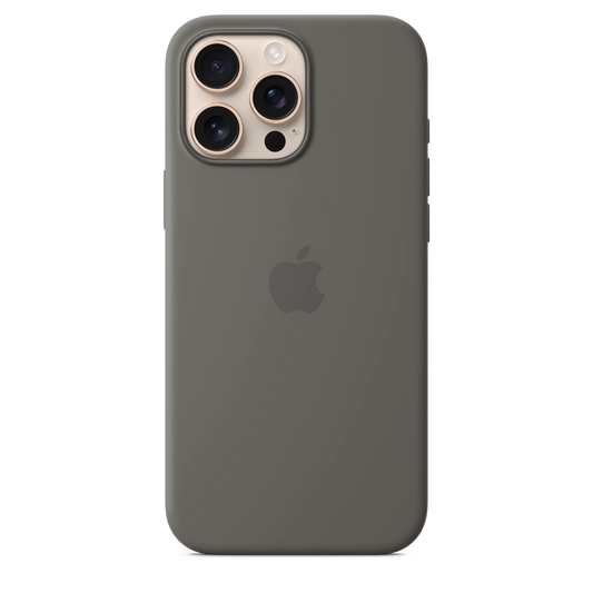iPhone 16 Pro Max Silicone Case sa MagSafe-om - Stone Grey - iSTYLE RS