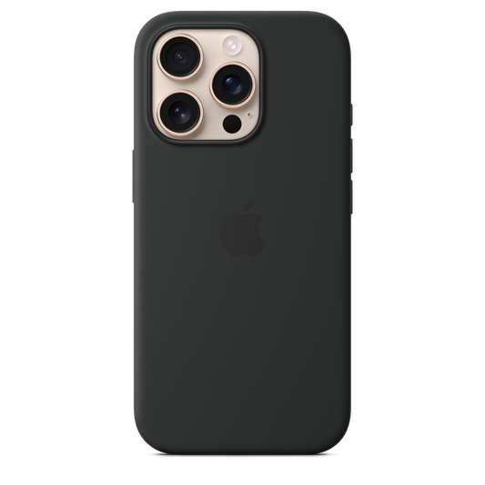 iPhone 16 Pro Silicone Case sa MagSafe-om - Black - iSTYLE RS