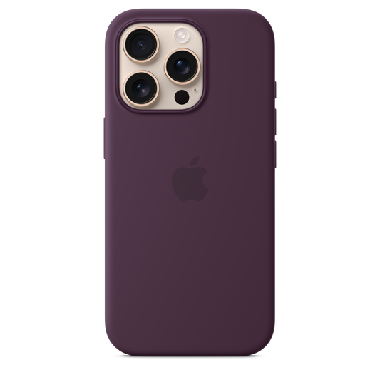 iPhone 16 Pro Silicone Case sa MagSafe-om - Plum - iSTYLE RS