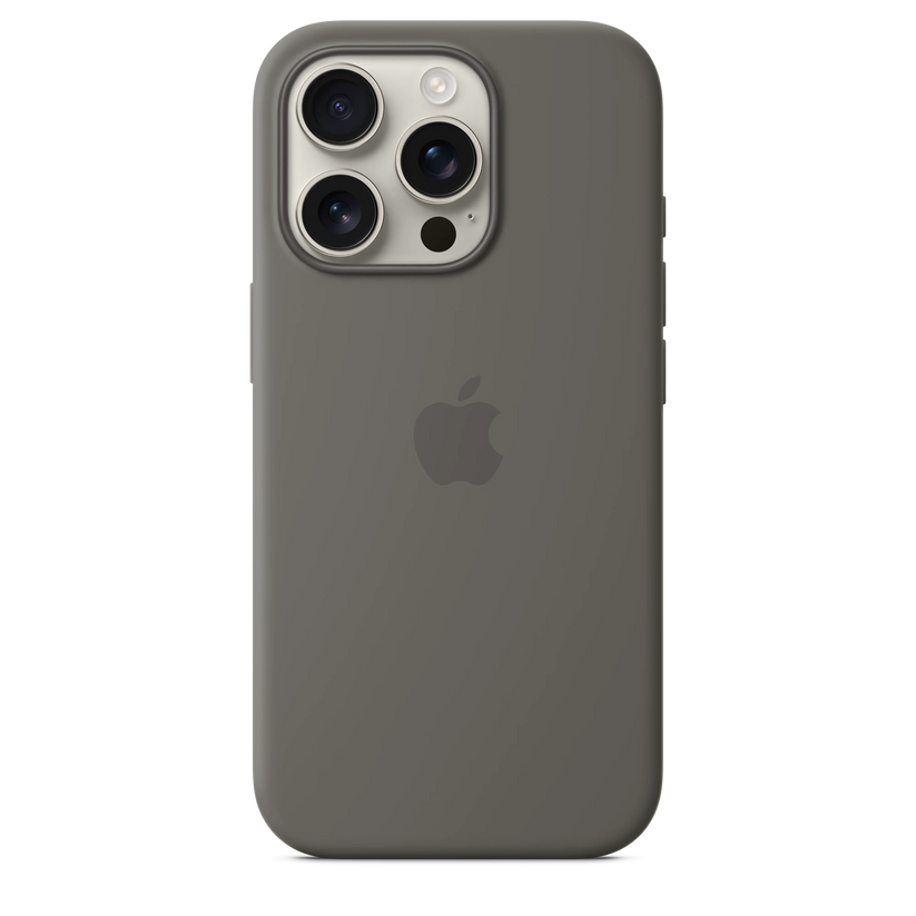 iPhone 16 Pro Silicone Case sa MagSafe-om - Stone Grey - iSTYLE RS