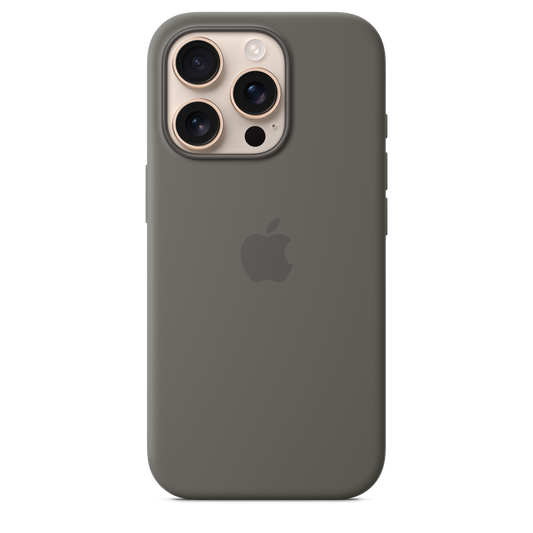 iPhone 16 Pro Silicone Case sa MagSafe-om - Stone Grey - iSTYLE RS