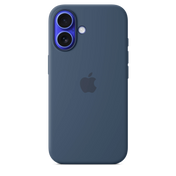 iPhone 16 Silicone Case sa MagSafe-om - Denim - iSTYLE RS