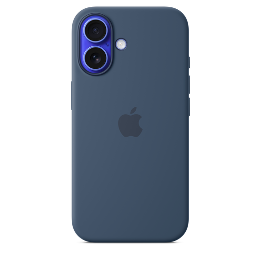 iPhone 16 Silicone Case sa MagSafe-om - Denim - iSTYLE RS