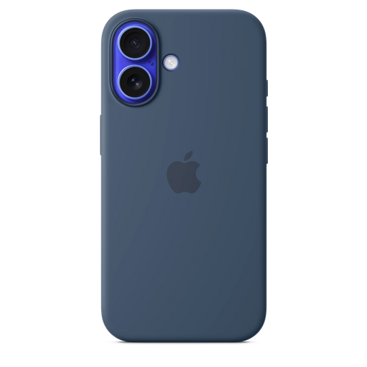 iPhone 16 Silicone Case sa MagSafe-om - Denim - iSTYLE RS