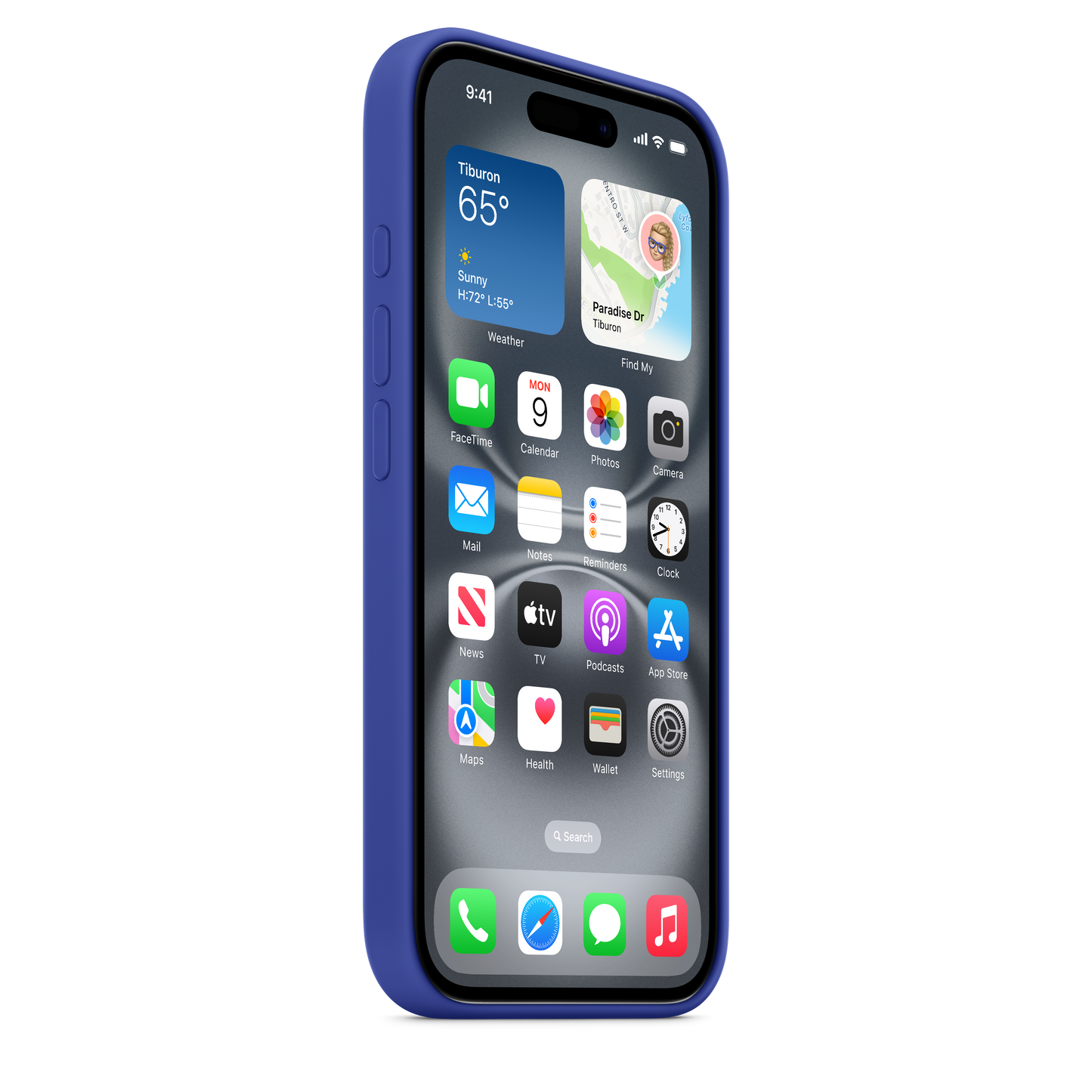 iPhone 16 Silicone Case sa MagSafe-om - Ultramarine - iSTYLE RS