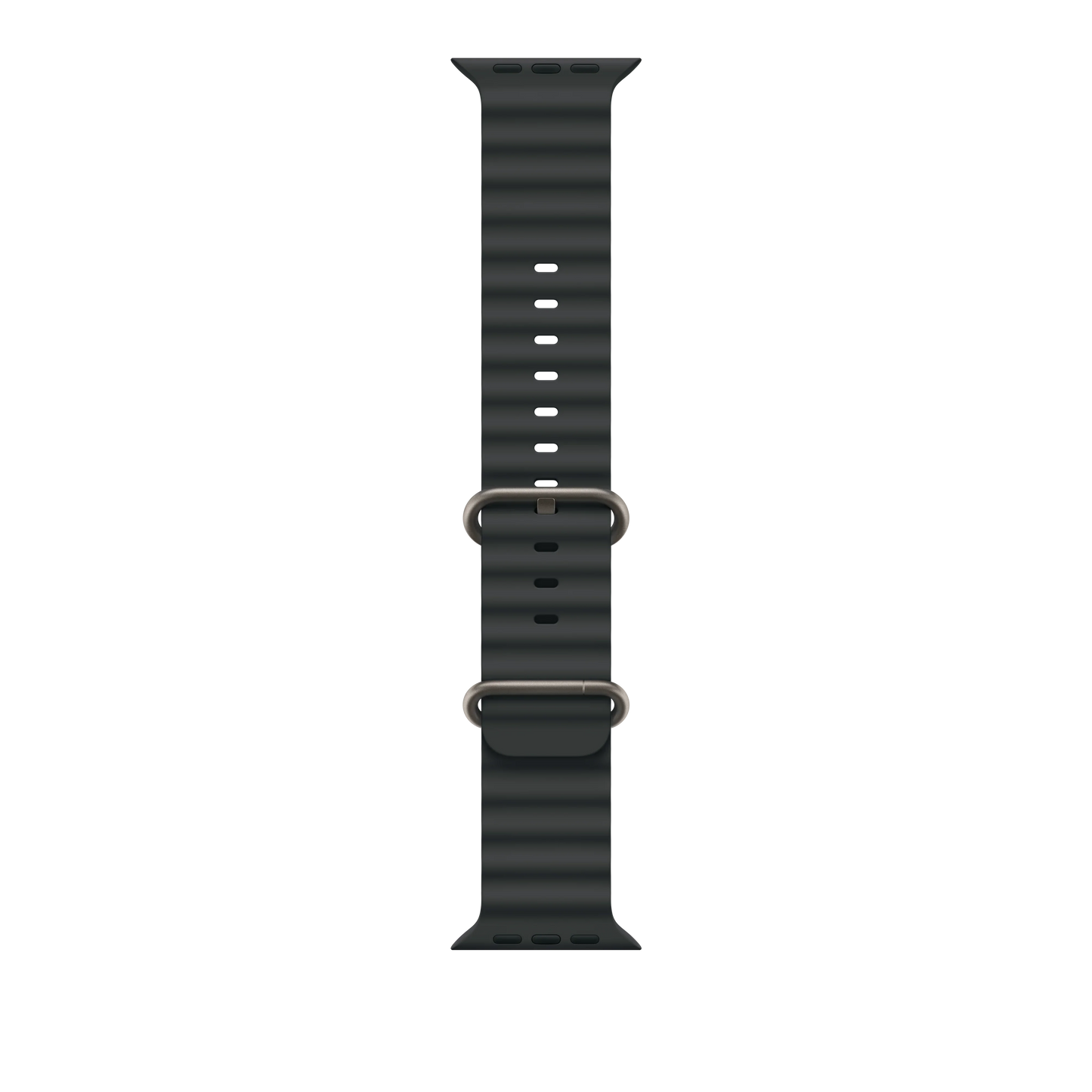 49mm Black Ocean Band - Natural Titanium Finish - iSTYLE RS