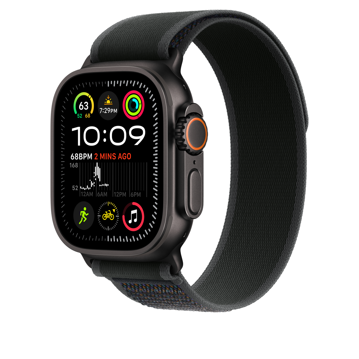 49mm Black Trail Loop - S/M - Black Titanium Finish - iSTYLE RS