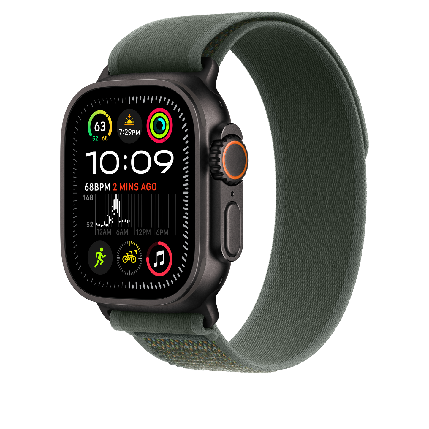 49mm Green Trail Loop - M/L - Black Titanium Finish - iSTYLE RS