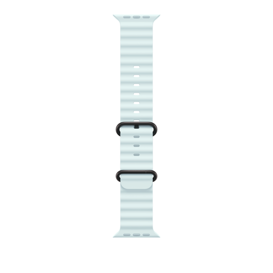 49mm Ice Blue Ocean Band - Black Titanium Finish - iSTYLE RS