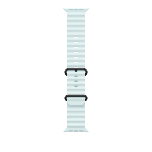 49mm Ice Blue Ocean Band - Black Titanium Finish - iSTYLE RS