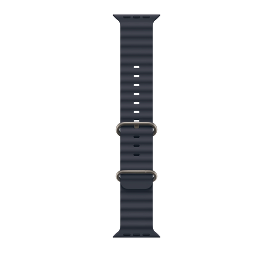 49mm Navy Ocean Band - Natural Titanium Finish - iSTYLE RS