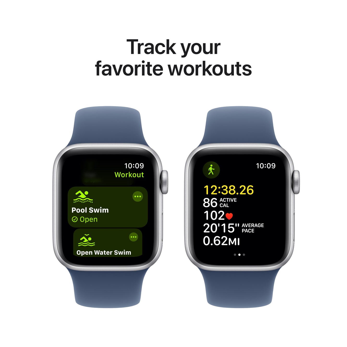 Apple Watch SE GPS 40mm Silver Aluminium Case with Denim Sport Band - M/L - iSTYLE RS