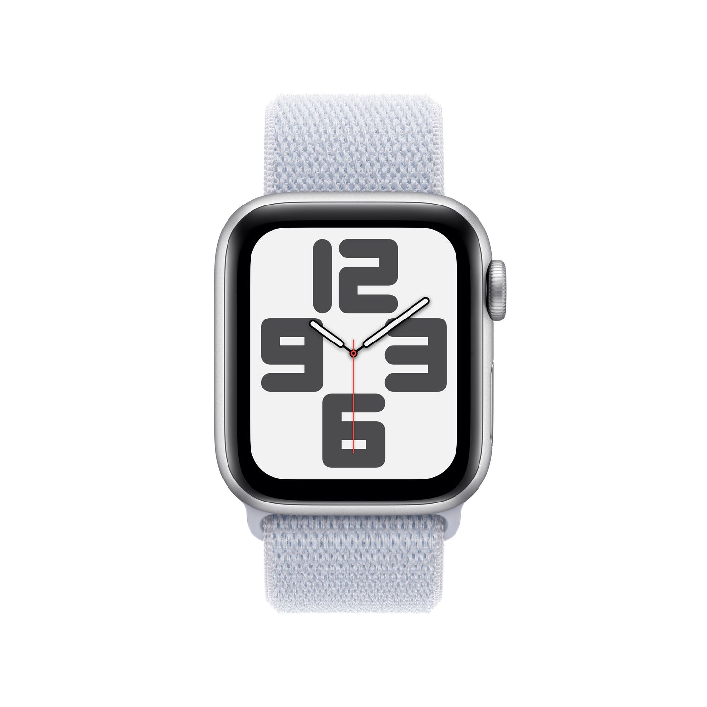 Apple Watch SE GPS 40mm Silver Aluminium Case with Blue Cloud Sport Loop - One Size - iSTYLE RS
