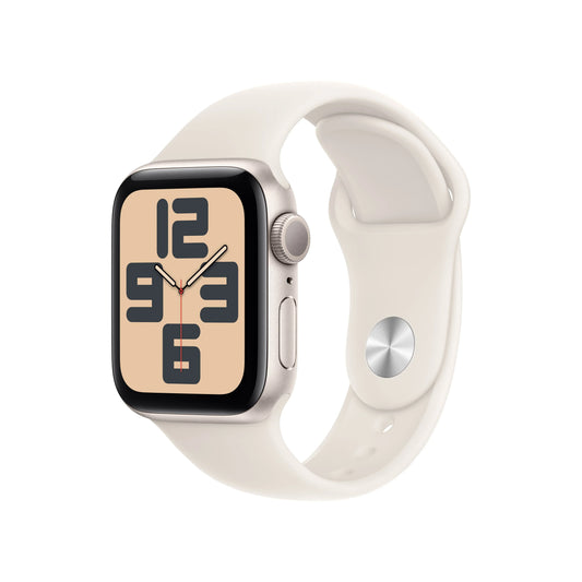 Apple Watch SE GPS 40mm Starlight Aluminium Case with Starlight Sport Band - M/L - iSTYLE RS