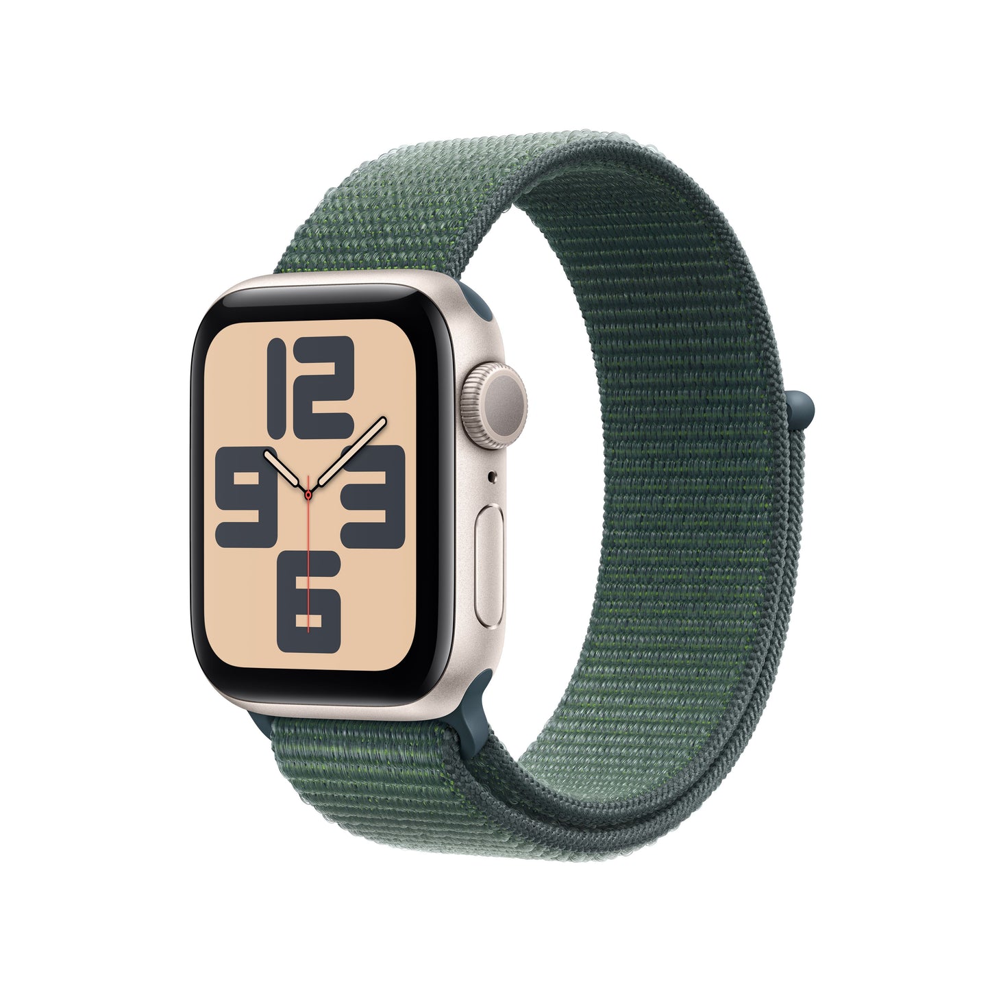 Apple Watch SE GPS 40mm Starlight Aluminium Case with Lake Green Sport Loop - iSTYLE RS