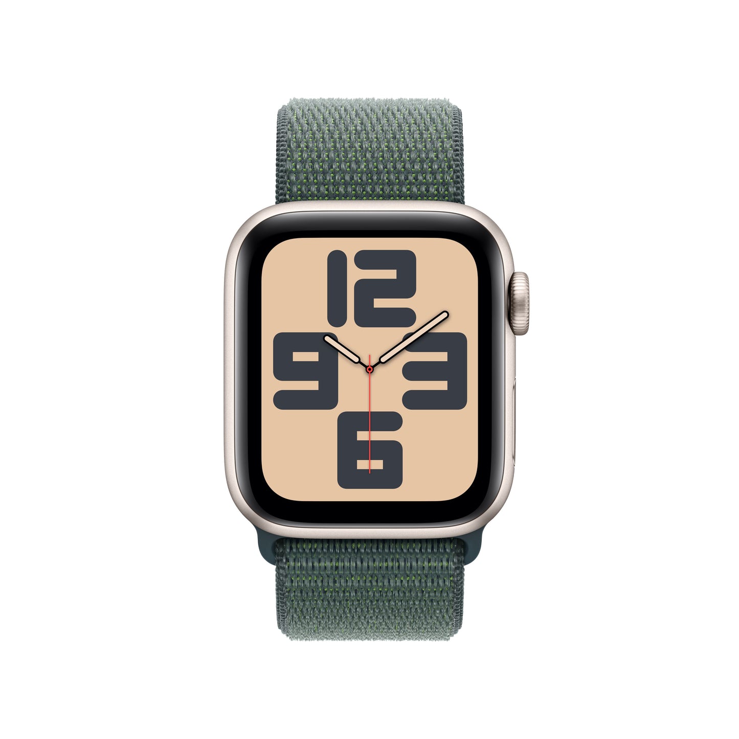 Apple Watch SE GPS 40mm Starlight Aluminium Case with Lake Green Sport Loop - iSTYLE RS